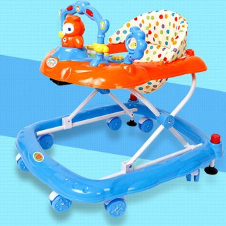 2017 Hot Sale Baby Walker Music Foldable Toddler First Steps Assistant Tools Toy Infant Stroller Car Cartoon Child Wheels Pushch
