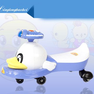 Four-wheeled duck for Children Shilly Car Baby Walker Toy Stroller with Music Multifunction Boy Girl Kids Ride on Car