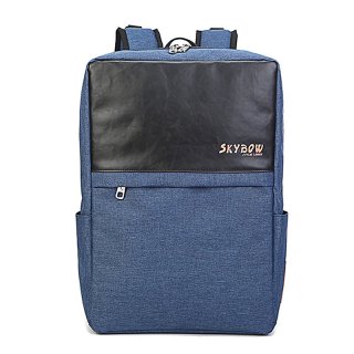 Fashion Rucksack Solid Zippers Waterproof Schoolbag Teenagers Laptop Bag 5701