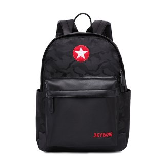 Hot SaleTravel Bag Fashion Men Solid Zipper Waterproof Nylon Men Backpack 7001