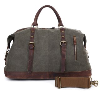 Male Portable Canvas Shoulder Bags Large Capacity Handbags Men Travel Bag 8035