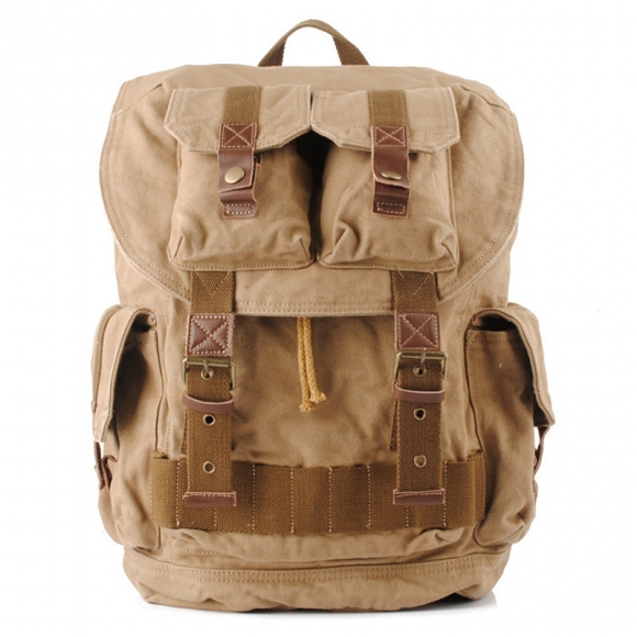 Vintage Canvas Travel Bags High Quality Men Backpack Climbing Bag 1076