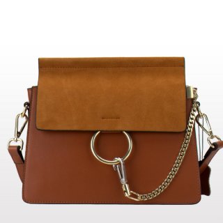 Simple Calfskin Leather Shoulder Bag For Ladies