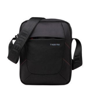 Tigernu Brand Black Nylon Crossbody Bag Messenger Bag for Men