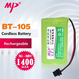 Rechargeable Cordless Battery 2.4V 1400mAh BT-105/BT-1007 NI-MH
