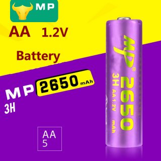 3H AA NI-MH 2650MAH 1.2V Rechargeable Battery