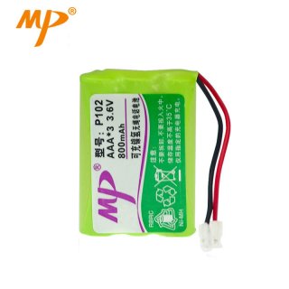 New 1PCS/lot 3*AAA No.7 MP-P102 Uniden Bt-1001 Bt-1004 Ni-MH 3.6V 800mAh Rechargeable Battery For Cordless Phone