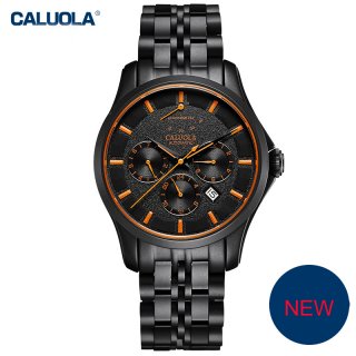 Caluola Automatic Watch Men Watch Day-Date Power Reserve Month Fashion CA1163MM1