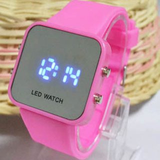 Korean Fashion Women Watch LED Digital Watch Date Luminous Universal Time Casual