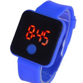 Fashion Korean Style Watch Touch Screen Digital Led Watch Men Watch Silicone Rubber