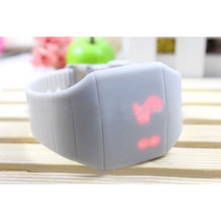 Fashion LED Watch Ultra-Thin PU Touch Screen Silicone Sports Jelly Children Watch