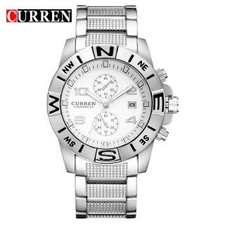 CURREN Casual Watch With Quartz Date Steel Men Business Watch 8038