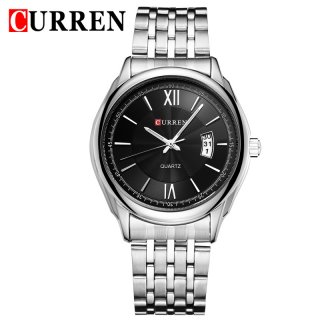 CURREN Business Watch With Date Full Steel Quartz Men Watch 8092
