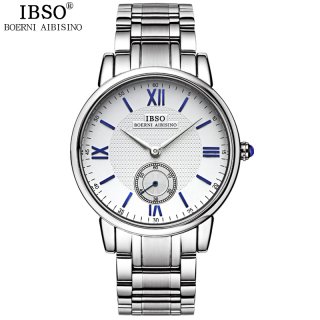 IBSO Fashion Watch With Quartz Small Second Date Full Steel Men Watch 3973