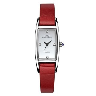 IBSO Fashion Women Watch With Quartz Square Dial Leather Watch 3921