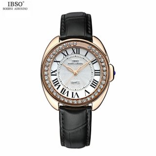 IBSO Dress Women Watch With Quartz Diamond Rose Gold Watch 8116