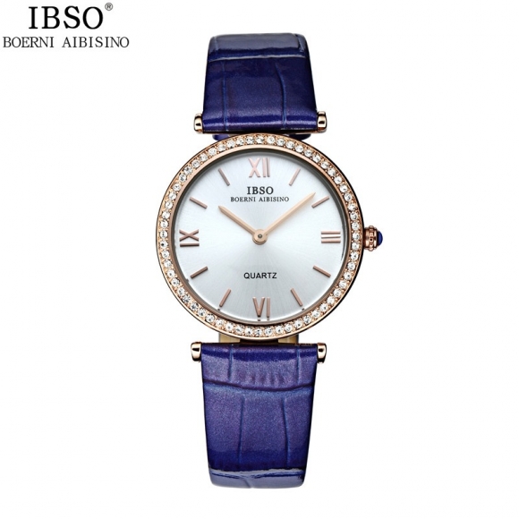 IBSO Casual Women Watch With Quartz Diamond Rose Gold Dress Watch 2208
