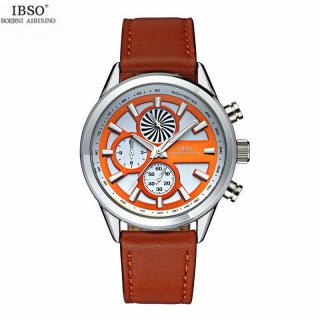 IBSO Quartz Watch With Stick Markers Ultra-Thin Casual Men Watch 8138