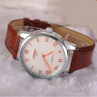 MIKE Fashion Watch With Roman Numbers Quartz Leather Strap Men Watch 69397