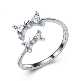 925 Sterling Silver Ring Fashion Diamond Ring for Women E396