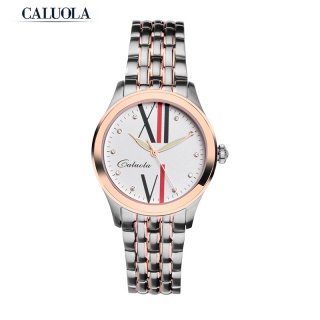 Caluola Women Watch Fashion Quartz Watch With Luminous Sport Steel CA1045L2