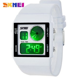 SKMEI Brand Fashion Dual Time Waterproof Multifunction Electronic Watch