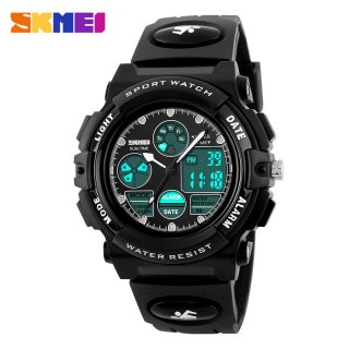 SKMEI Fashion Sport Waterproof Multifunction Dual Time LED Digital Watches For Children