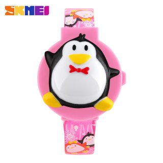 SKMEI Cute Fashion Digital Penguin Shape Dial Kids Wristwatches