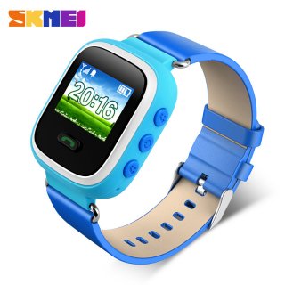 SKMEI ID location electronic jelly Anti Lost GPS Tracker SOS Watch For Kids