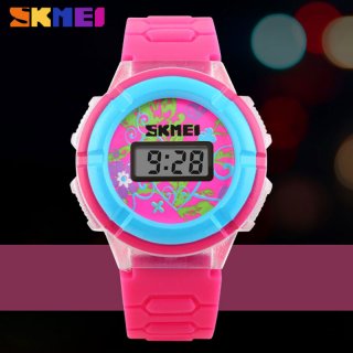 SKMEI Fashion Personality Electronic Led Digital Kids Cartoon Wristwatches
