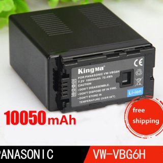Super large capacity battery 10050mAh Li-ion Battery VW-VBG6 for Panasonic