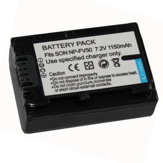 Rechargeable Battery NP-FV50 NPFV50 for Sony Camcorder HDR DVD SR HC