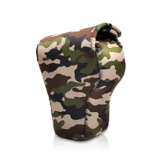 Thickened camouflage SLR camera len BAG for Canon Pentax carrying soft bag