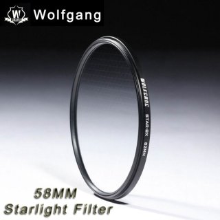 Wolfgang 58MM Starlight Filter Night Shots Filter STAR-8X For EOS18-55 75-300