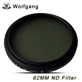 Wolfgang 62MM Adjustable ND Filter ND2-1200 For Sigma 18-200 70-300
