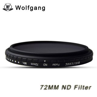 Wolfgang 72MM Adjustable ND Filter ND2-1200 For EOS 18-200 D 18-200