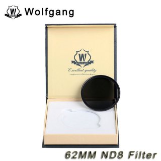 Wolfgang 62MM Neutral-Density Filter Grey ND8 For Sigma 18-200