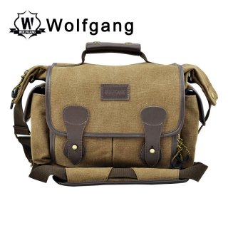 Wolfgang Camera Bags Brown Canvas SLR Bags Photography Crossbody Bag
