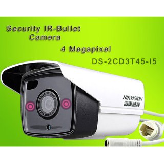 HIK Security IR-Bullet Camera 4 Megapixel POE Camera DS-2CD3T45-I5