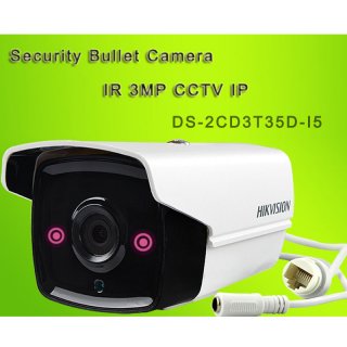 HIK Security Bullet Camera IR 3MP CCTV IP Camera DS-2CD3T35D-I5