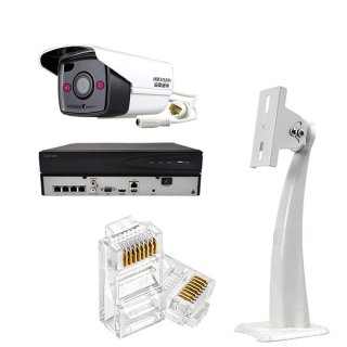 Surveillance 4MP H.265 Cameras Monitoring Kit With POE 4CH Video Recording