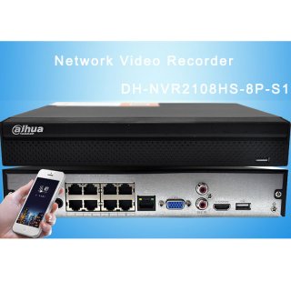 Dahua Network Video Recorder With 8CH POE DH-NVR2108HS-8P-S1