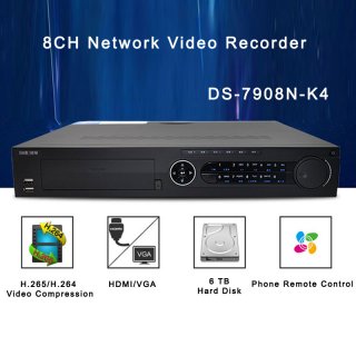 HIK 8CH Network Video Recorder With H.265 Video Compression DS-7908N-K4