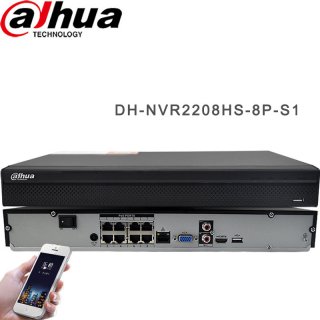 HIK 8CH POE Network Video Recorder H.264 DH-NVR2208HS-8P-S1