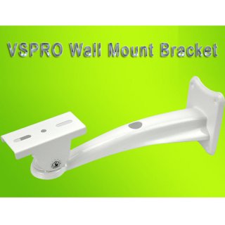 VSPRO Steel Wall Mount Bracket White Indoor/Outdoor 502