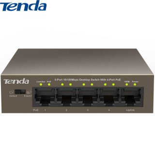 Tenda Ethernet Desktop Network Switches POE SOHO 5-Port 4-Way TEF1105P-4-63W