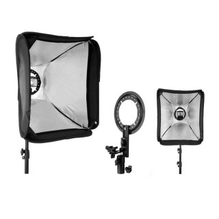Photographic Equipment Camera External Flash with 50*50cm 60*60cm Folding Soft Box
