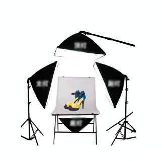 FREE SHIPPING Studio Photo Lighting Shooting Table Kit With 1X2M Softbox Kit Photographic Equipment Shooting Kit