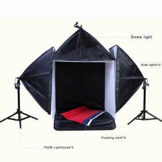 Top Quality Photography Studio 60CM Soft Box Continuous Lighting Softbox Light Stand Kit
