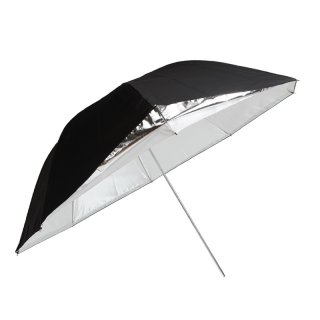 High Quality Detachable Soft Reflective Dual Purpose Umbrella White Black Umbrella 33Inch